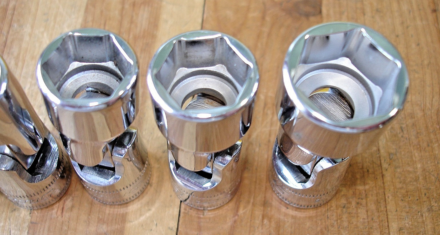 5 NEW SNAP-ON 3/8″ DRIVE METRIC SWIVEL SOCKETS MECHANICS TOOLS 10-13-14-15-17 US