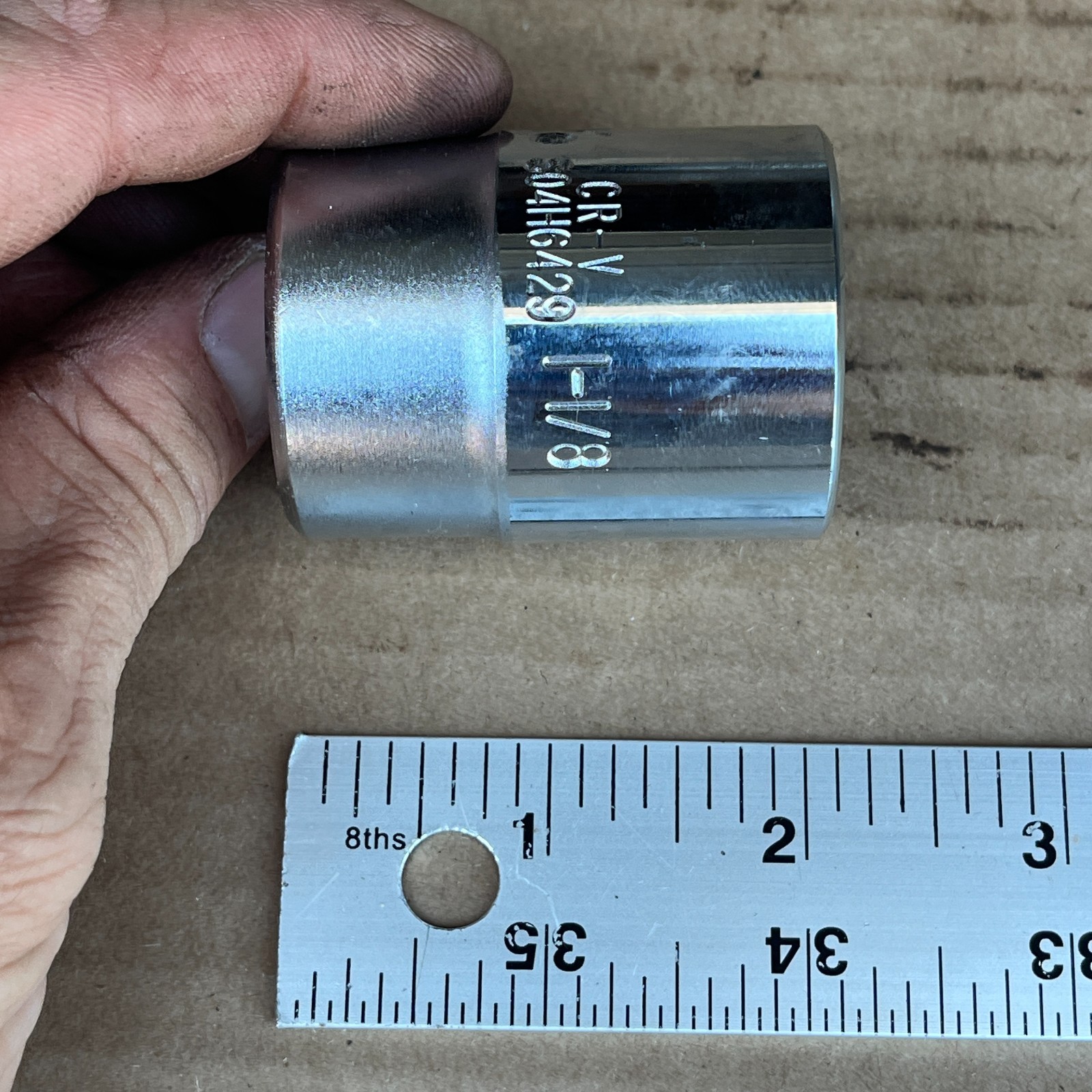 Jonnesway Tools 1-1/8″ Shallow Chrome 3/4″ Drive 12pt Socket SO4H6429