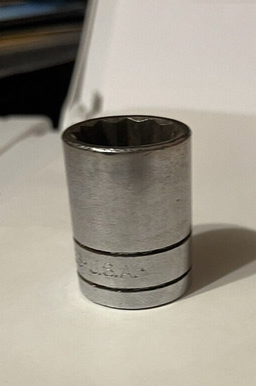 SK 13/16″ 1/2″ Drive 12 Point 13/16 In. Shallow SAE Socket 40126 USA