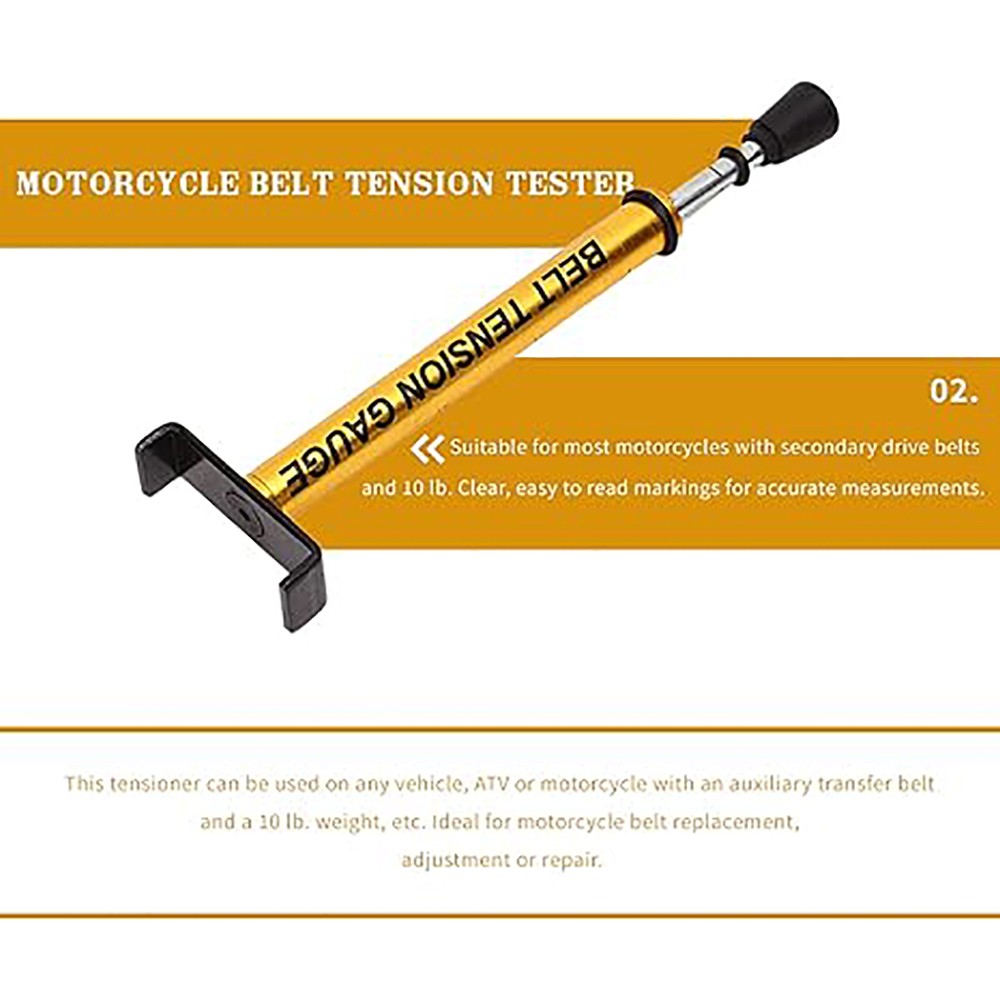 Motorcycle Secondary Drove Belt Adjustable Belt Tension Gauge Tool NEW