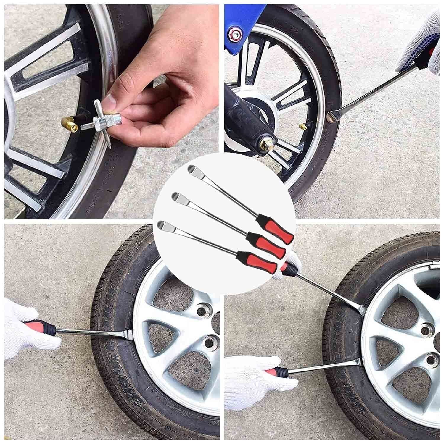 Steel Tire Spoon Lever Iron Kit Professional Motorcycle Tire Changing Tool Set