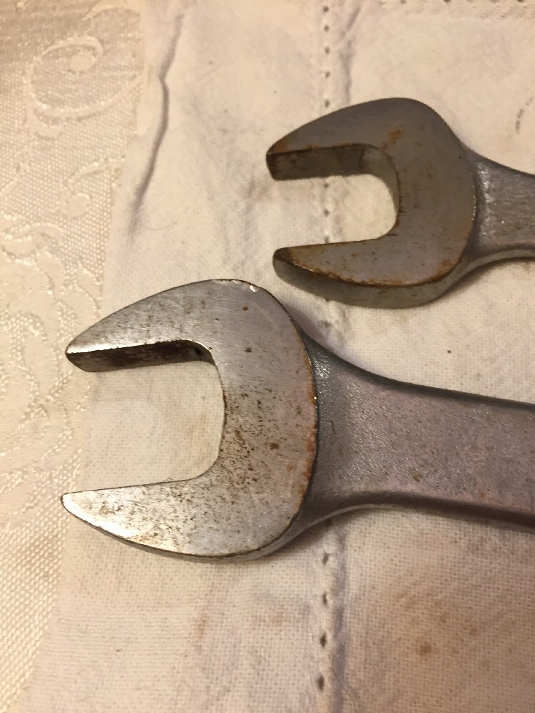 Vintage Pair Par-X Tools USA 12pt Combination Wrenches 3/4″ BO24, 7/8″ BO28