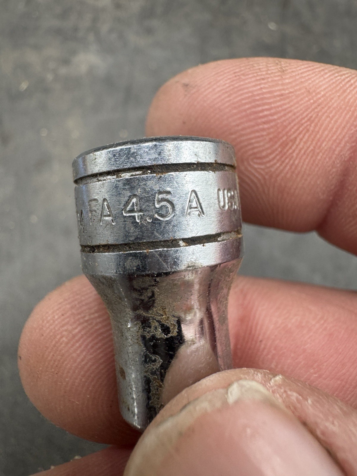 Snap On FA4.5A 3/8″ Dr 9/64″ Standard Hex no Bit just Socket