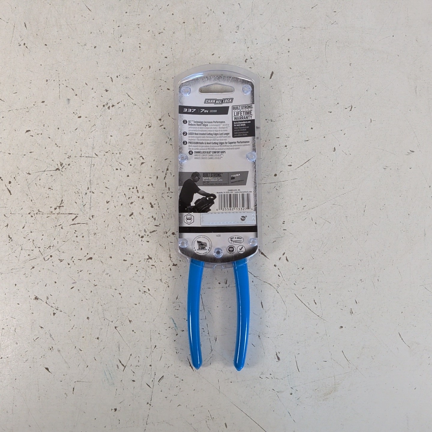 CHANNELLOCK 337 7″ XLT High Leverage Diagonal Lap Joint Cutting Pliers