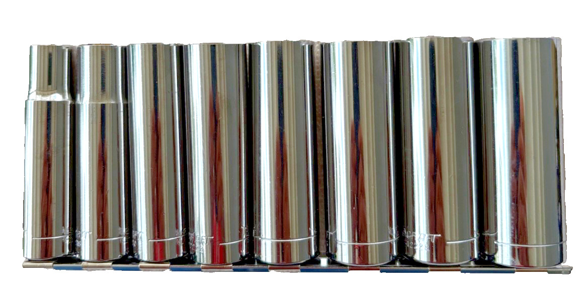 True Craft 8 pc 1/2″ Drive Deep 12pt SAE Socket Set 1/2 – 1 5/16 Made in USA