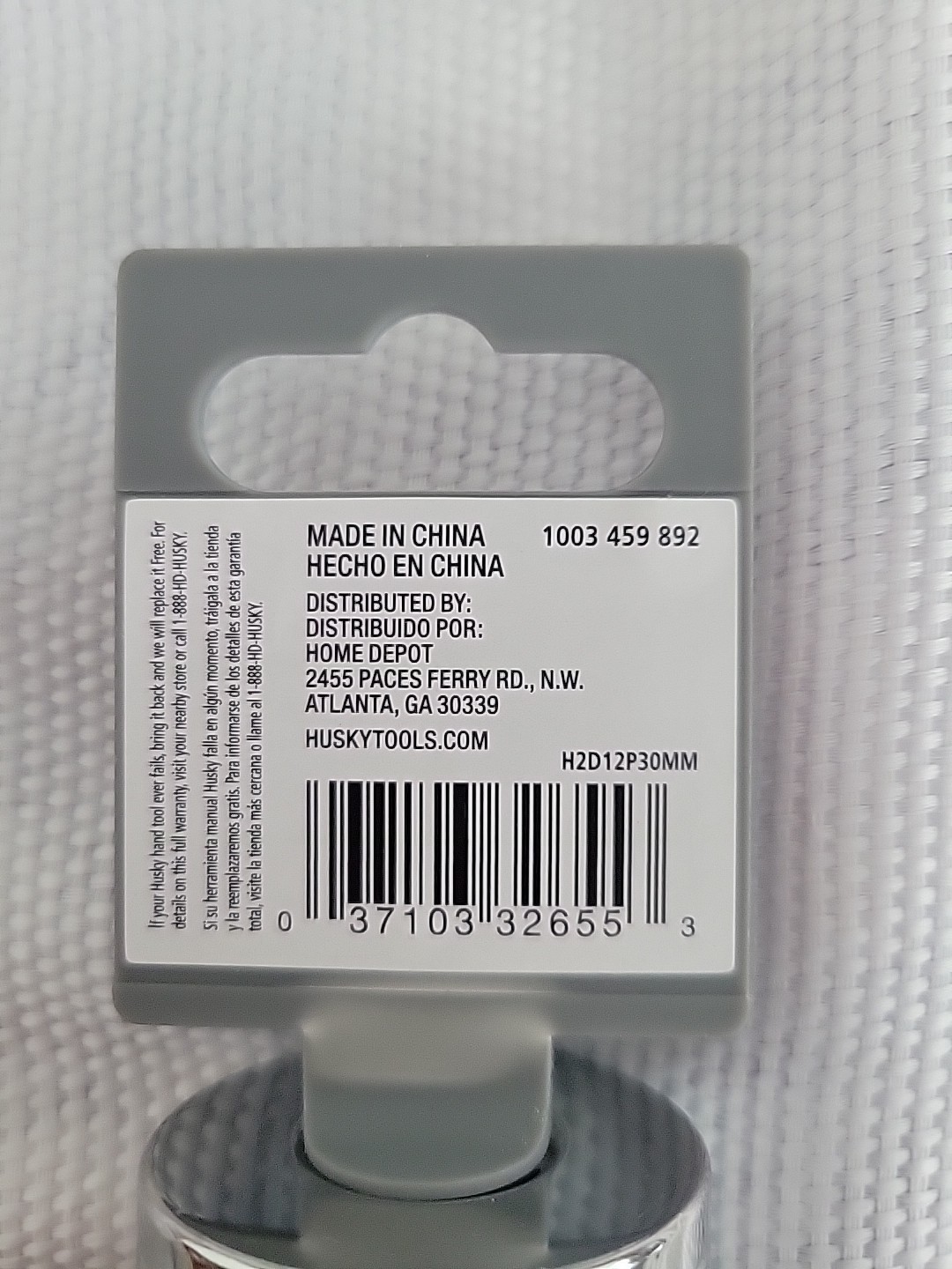Husky 1/2 in. Drive 30 mm 12-Point Metric Standard Socket Chrome Polished
