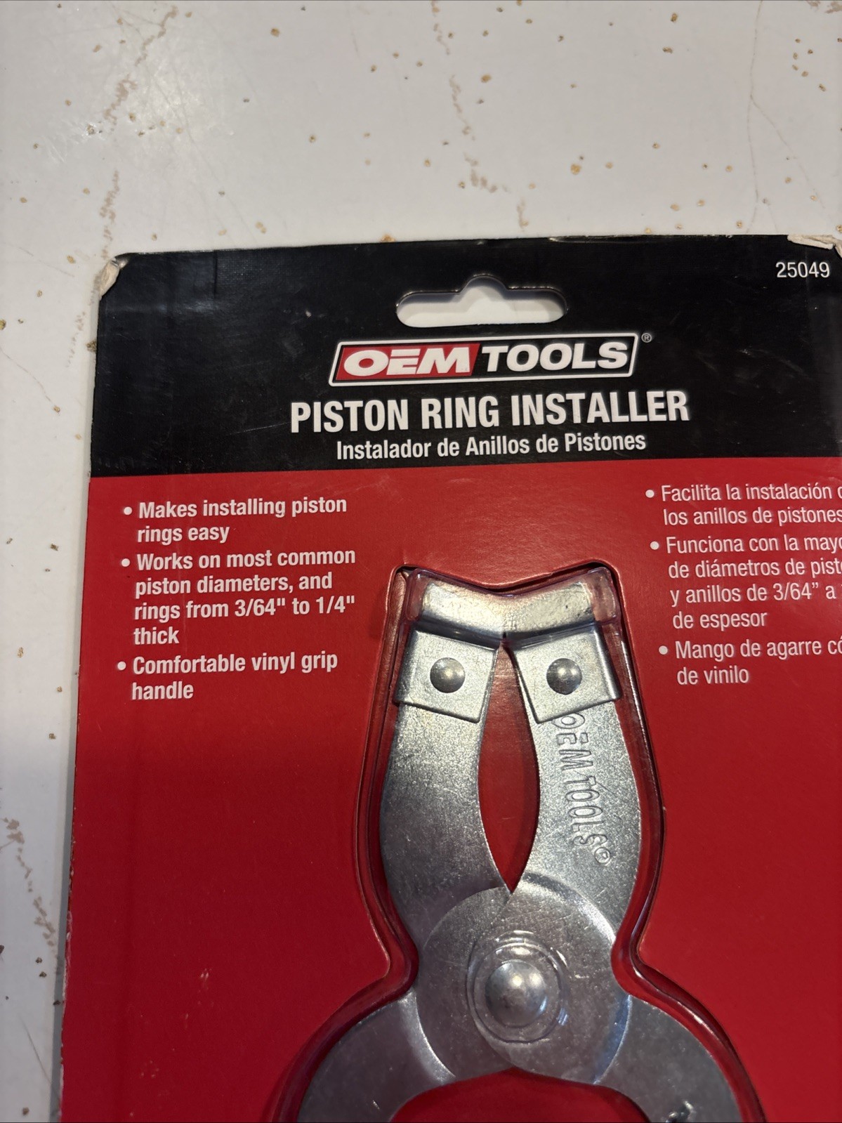 OEM TOOLS 6-5/8″ LONG GREEN GRIP PISTON RING EXPANDER PLIERS #25049