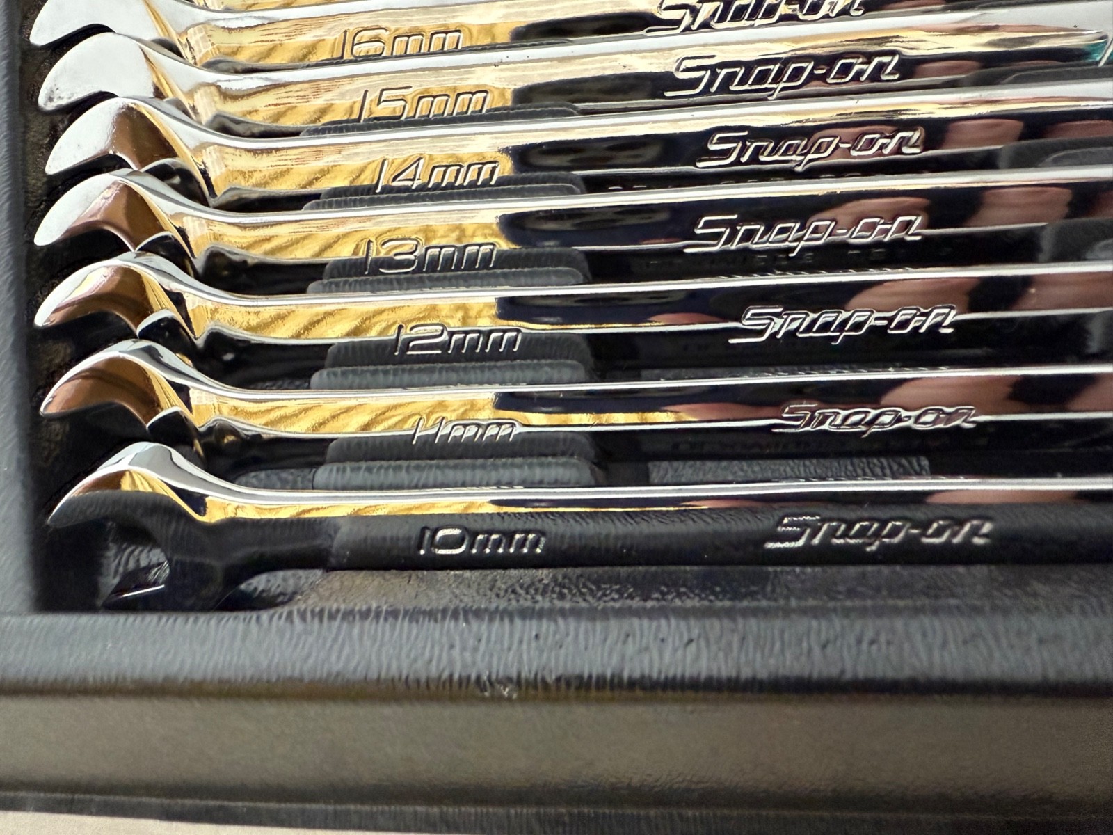 Snap on OEXM713B 13 Pc 12 Pt Metric Flex Drive Combo Wrench Set 10-22mm