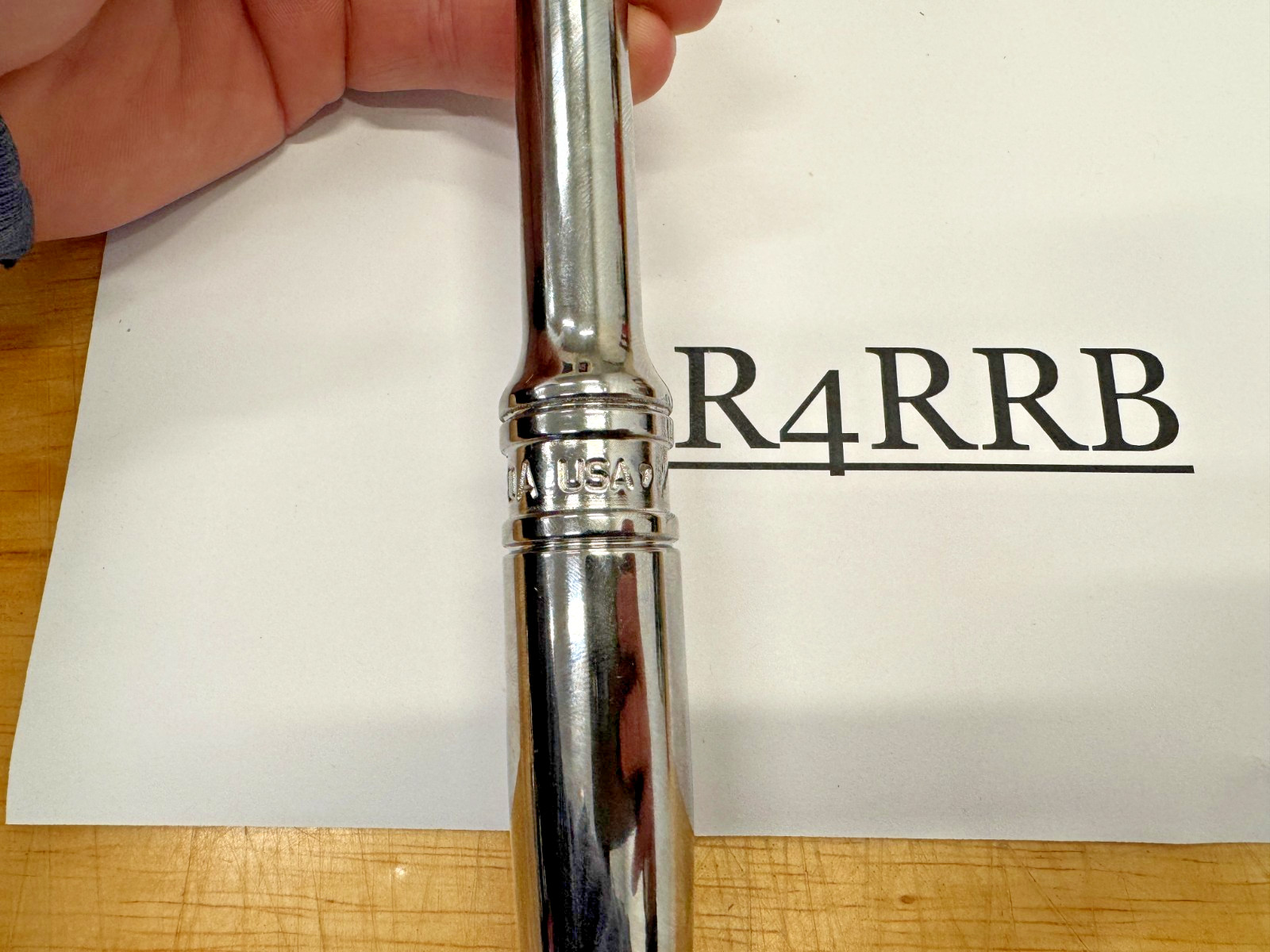Snap-on Tools USA 1/2″ Drive 15″ Long Chrome QUICK RELEASE Ratchet SRL80A ding