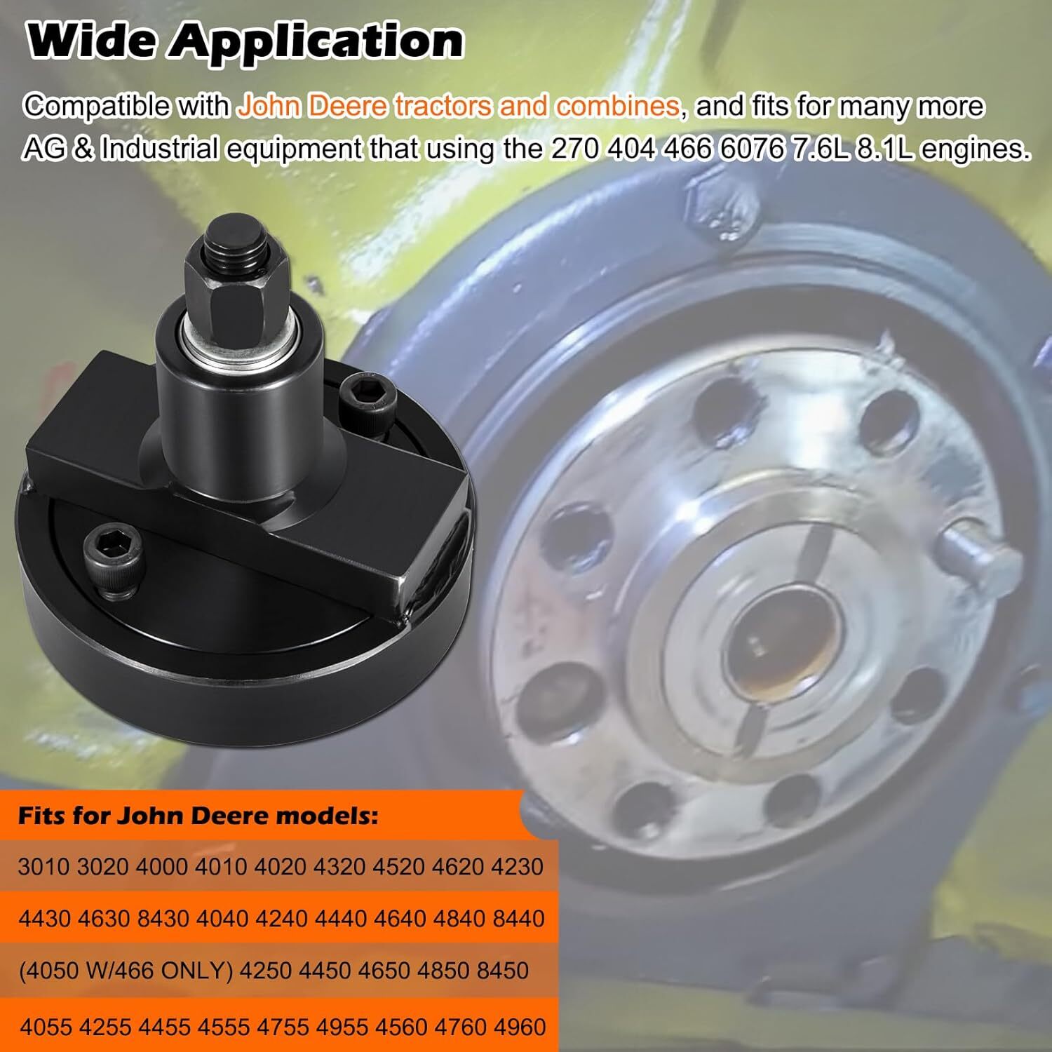 Rear Main Seal Installer Tool JDG476 JDG477 JDG478 JD 270 404 466 6076 7.6L 8.1L