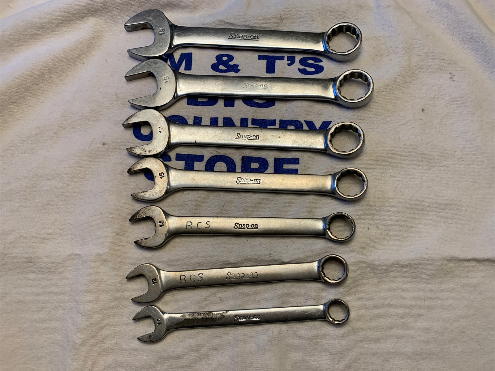 Snap-on 7pc 12pt Short Combination Metric Wrenches (10mm OEXM10 – 19mm OEX19)
