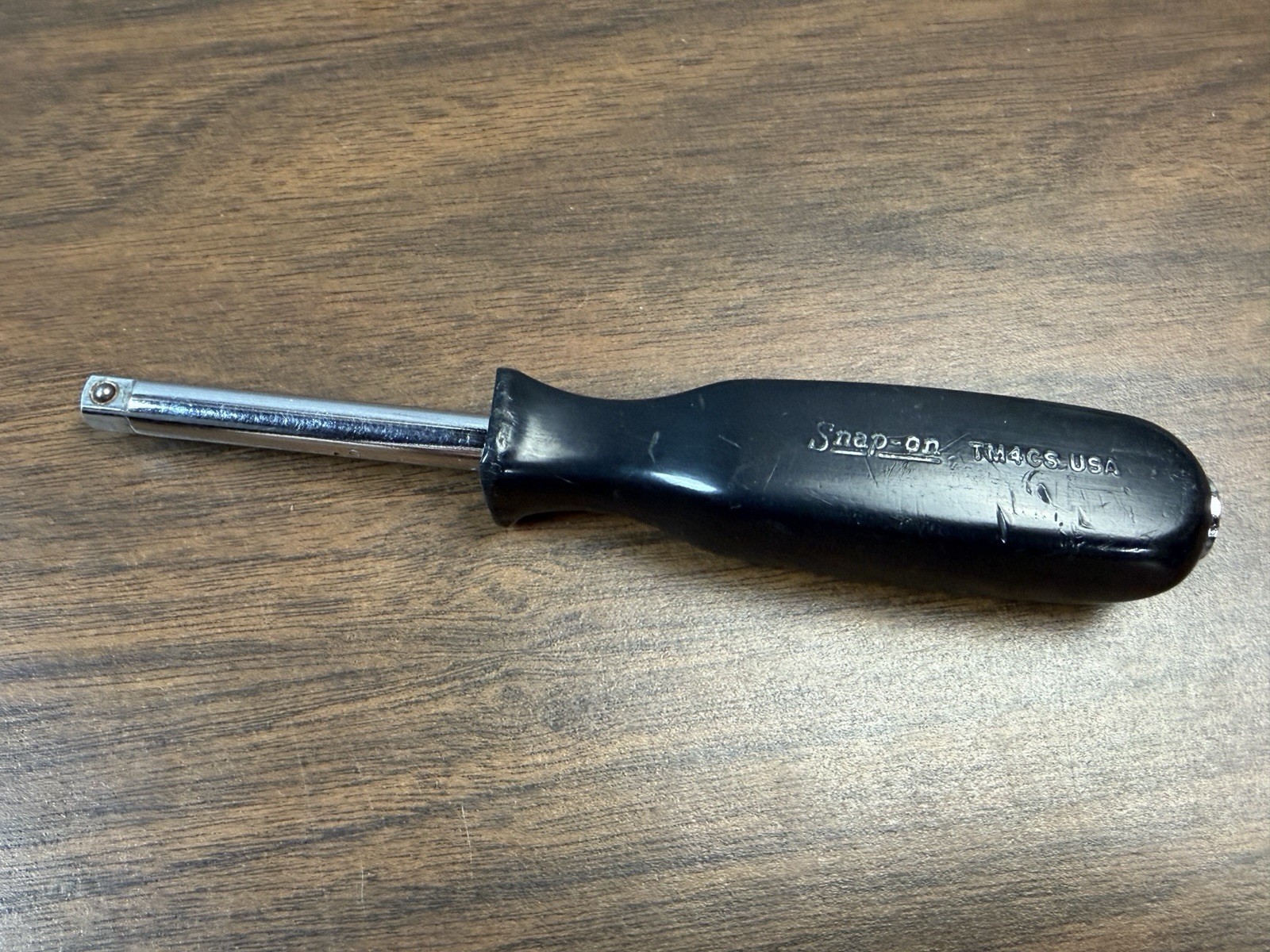 Snap-on Tools TM4CS – 1/4″ Drive 6″ Standard Shank Driver Black Handle USA