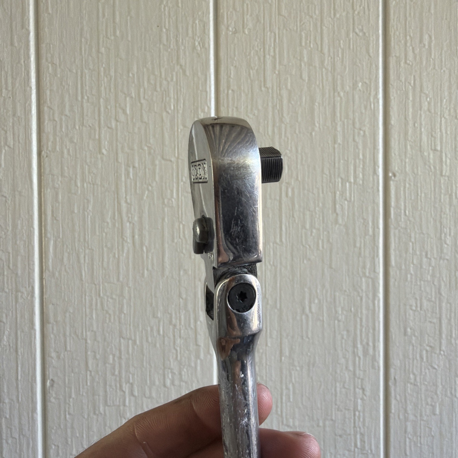 ICON 3/8 in. Drive Professional Long-Reach Flex-Head Ratchet with Comfort Grip