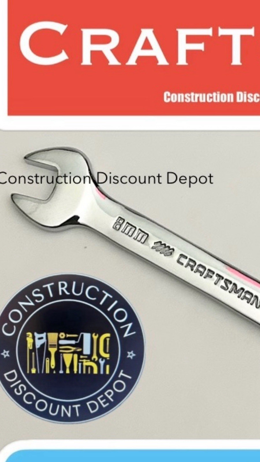 NEW 8 mm Craftsman 12 PT Ratcheting Combination Wrench Metric CMMT42568