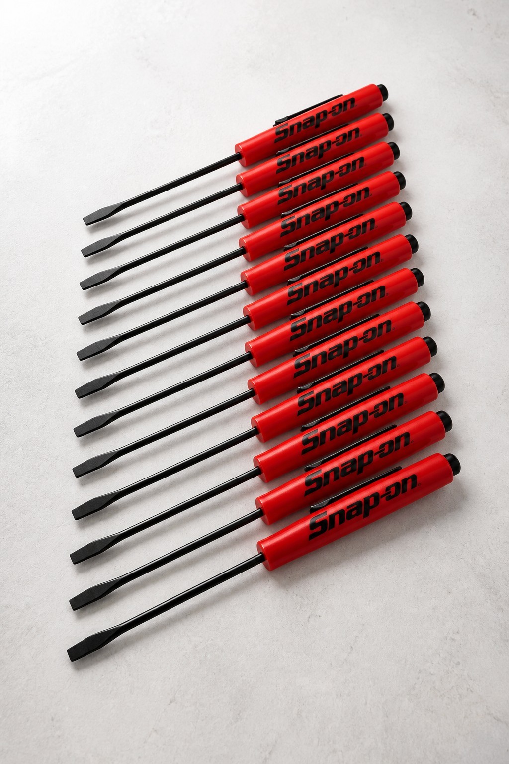 12 Snap on tools Special Edition pocket screwdrivers RED Promo BLACKED OUT +gift