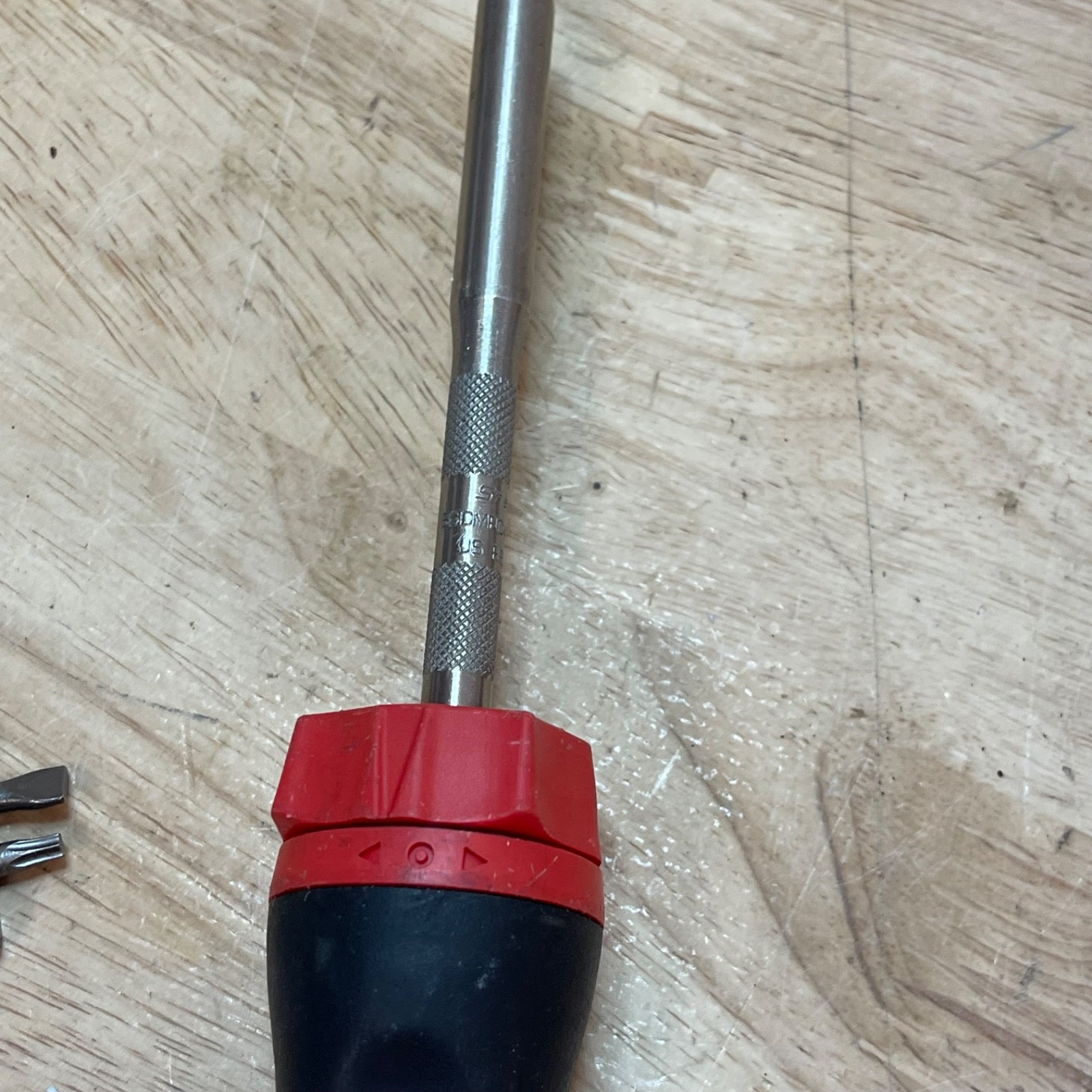 Snap On Tool SGDMRC4 Soft Grip Ratcheting Screwdriver Red & Black USA