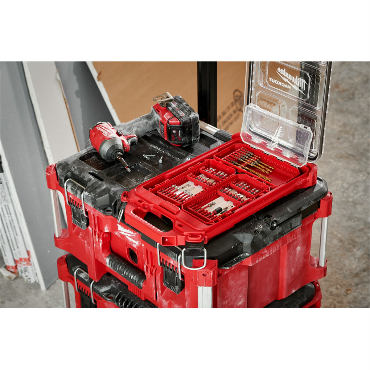 Milwaukee Tool SHOCKWAVE Impact Duty Driver Bit Auto Set &hyphen; 124PC