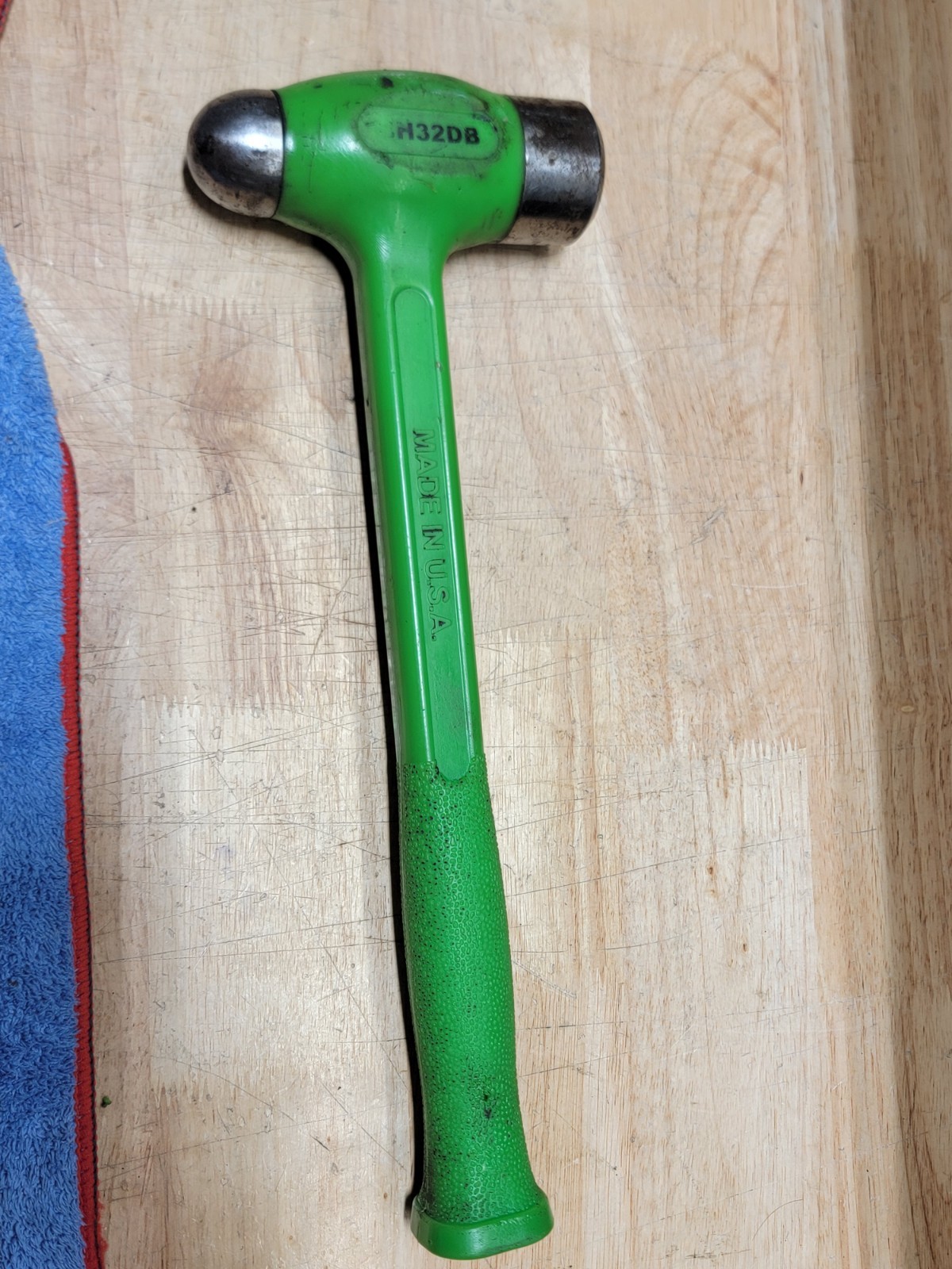 Matco Tools 32oz Ounce Ball Peen Dead Blow Hammer Green BH32DB Made in USA