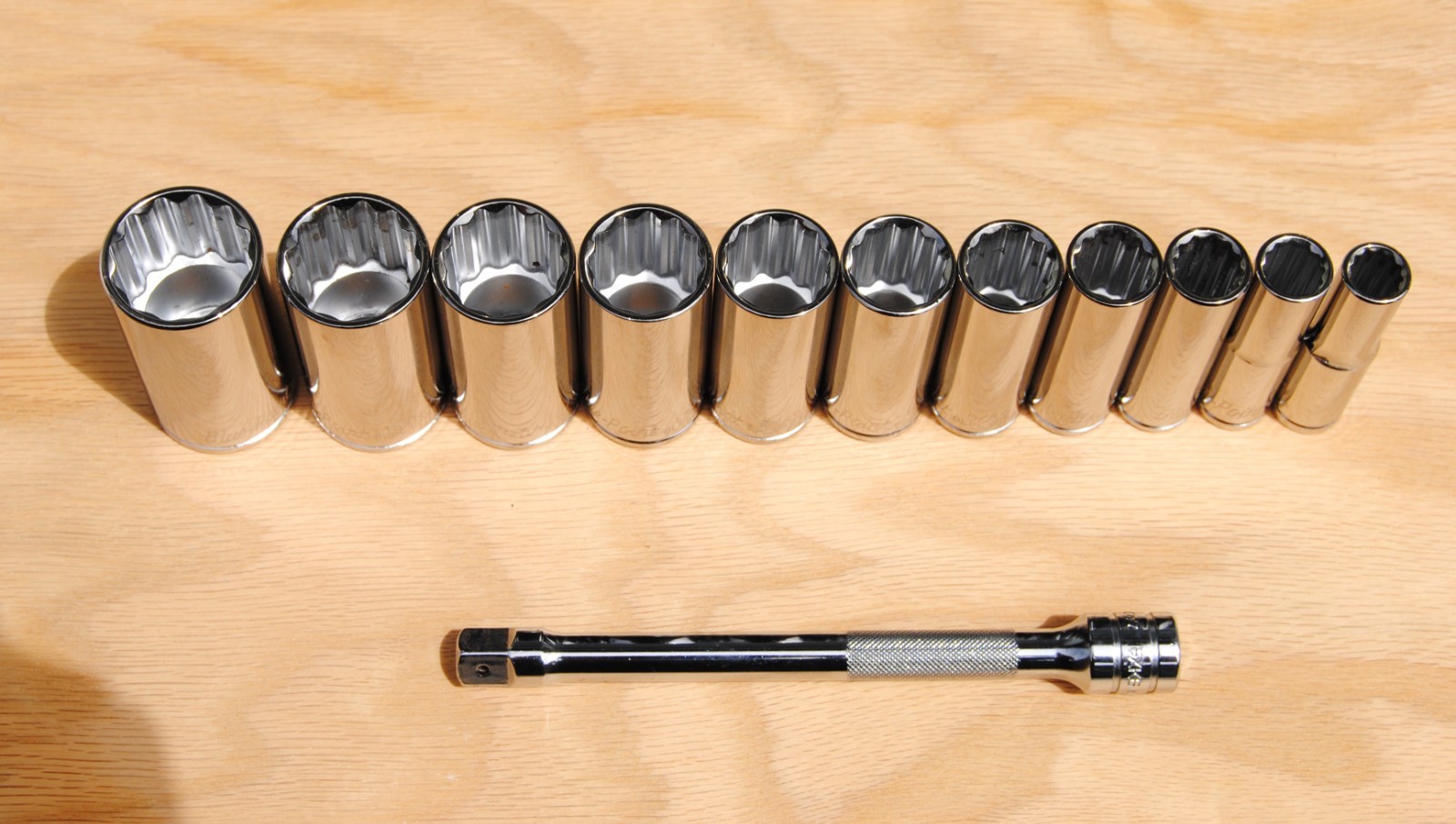 Blue-Point Tools 3/8″ Drive Deep Chrome 12-Point SAE 3/8” – 1″ Socket Set (11pc)