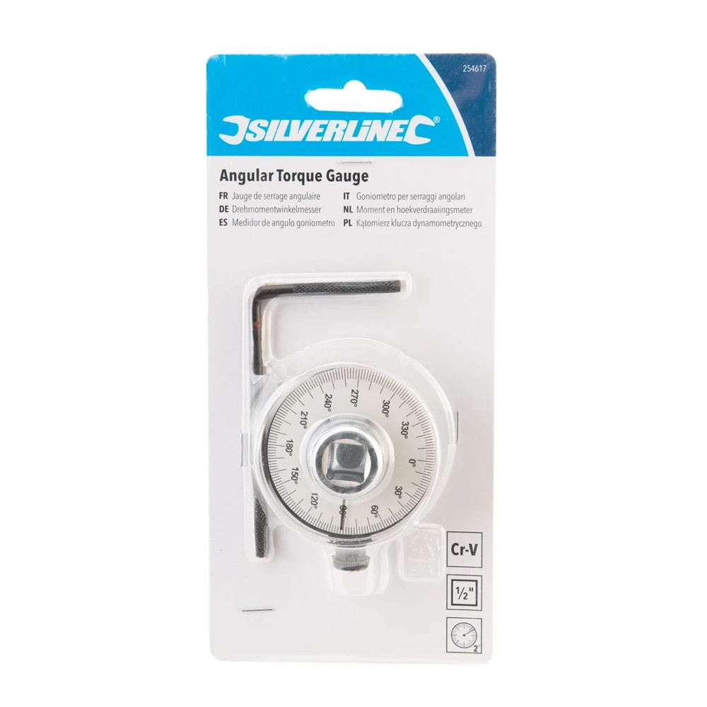 Silverline Angular Torque Gauge 1/2″ Drive Mechanical Engineering Socket