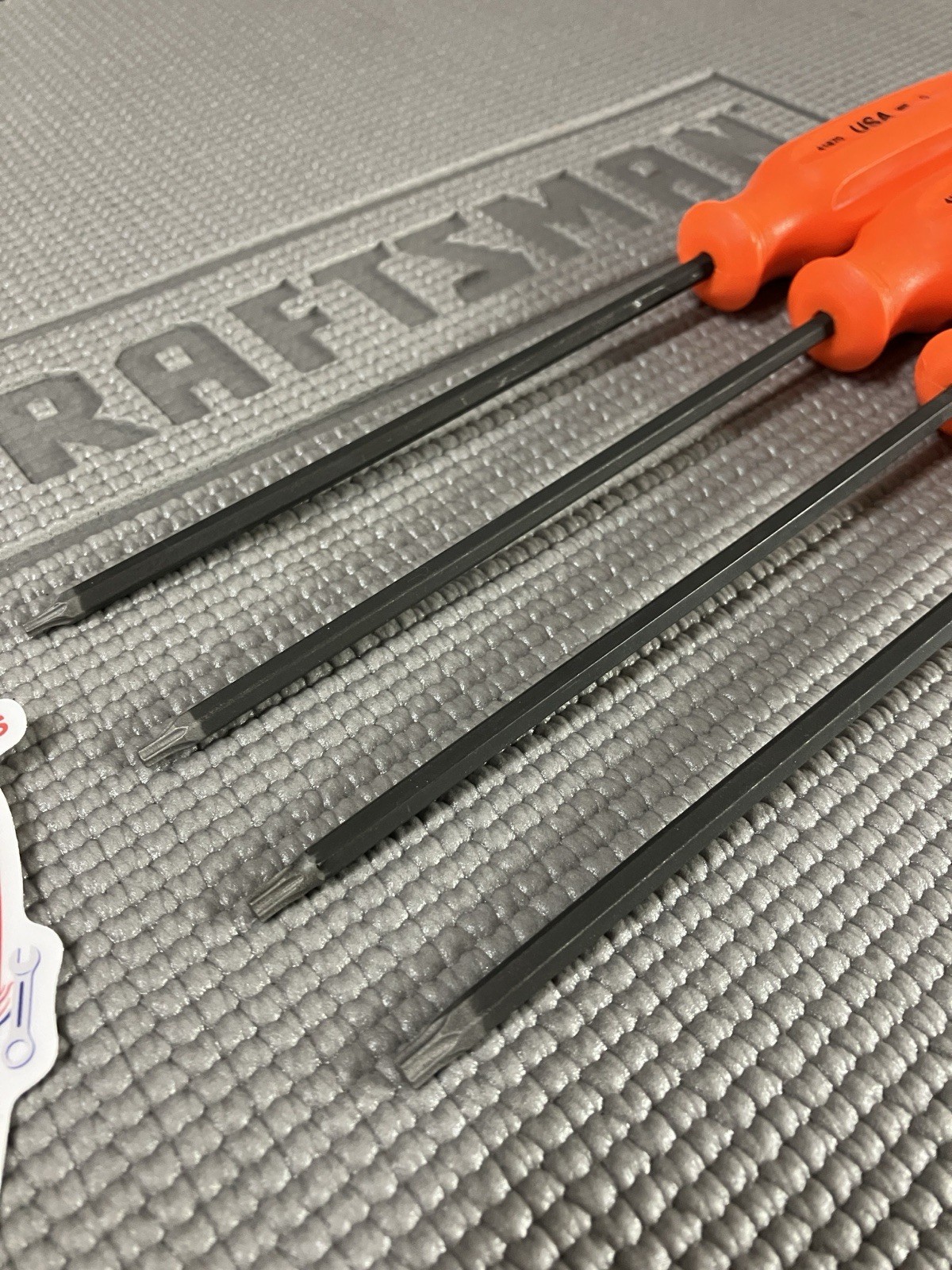 NOS Orange Craftsman Professional 4pc Torx Screwdrivers T10 T15 T20 T25 Rare!