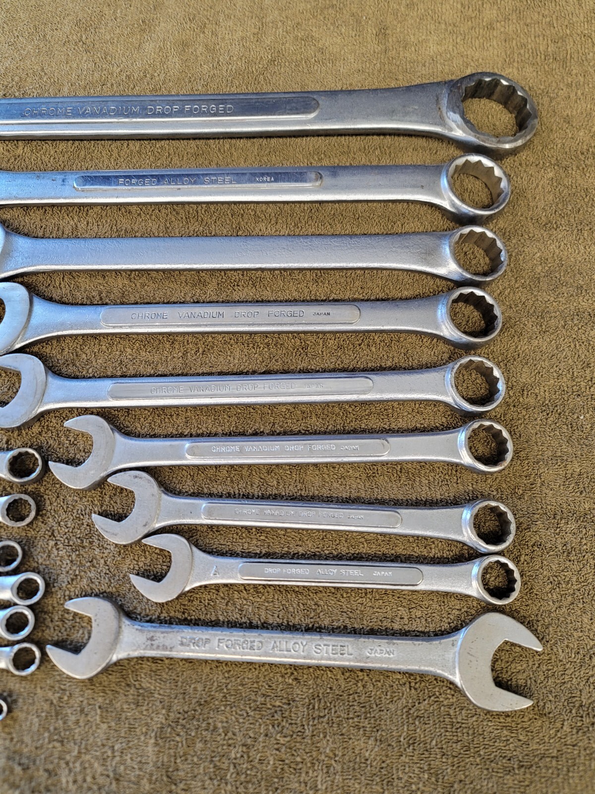 16 KAL Sae Combination Wrench Set 1-1/2 1-1/8 1″ 15/16 7/8 3/4 11/16 5/8 1/2 USA