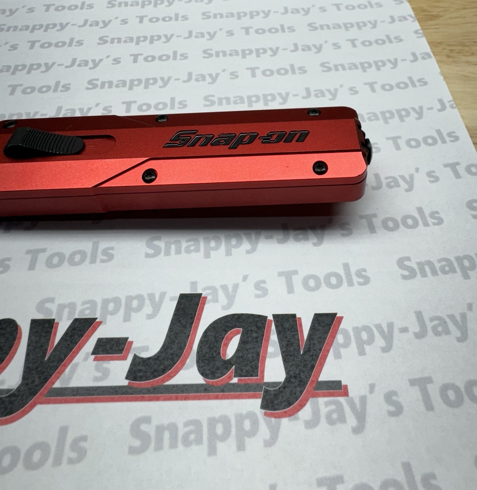 Snap-on Tools NEW RED Out The Front Retractable Clip Removal Tool PBFT50R