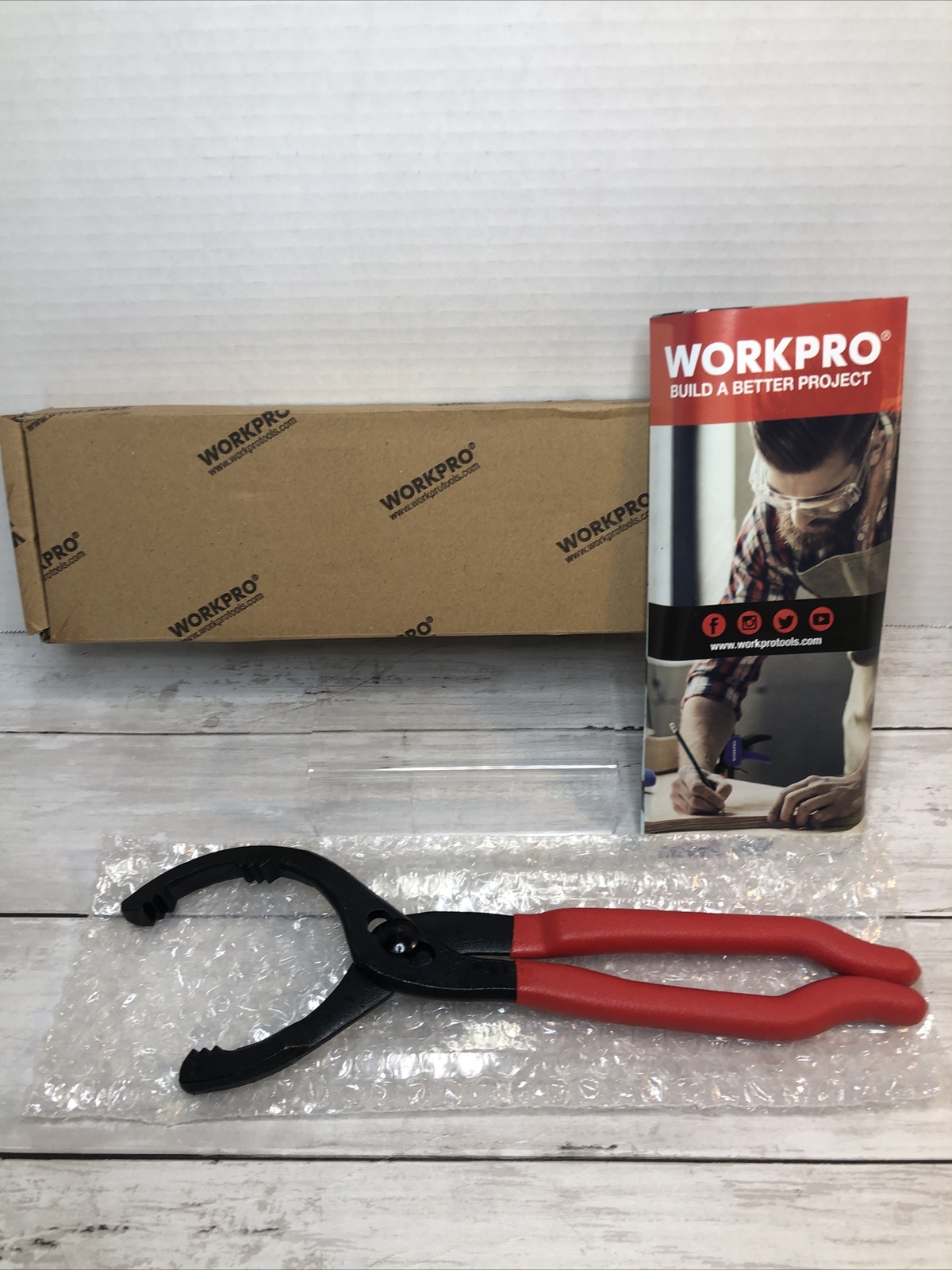 WORKPRO 12″ Oil Filter Pliers / Wrench – # W114083AE – NEW / open box