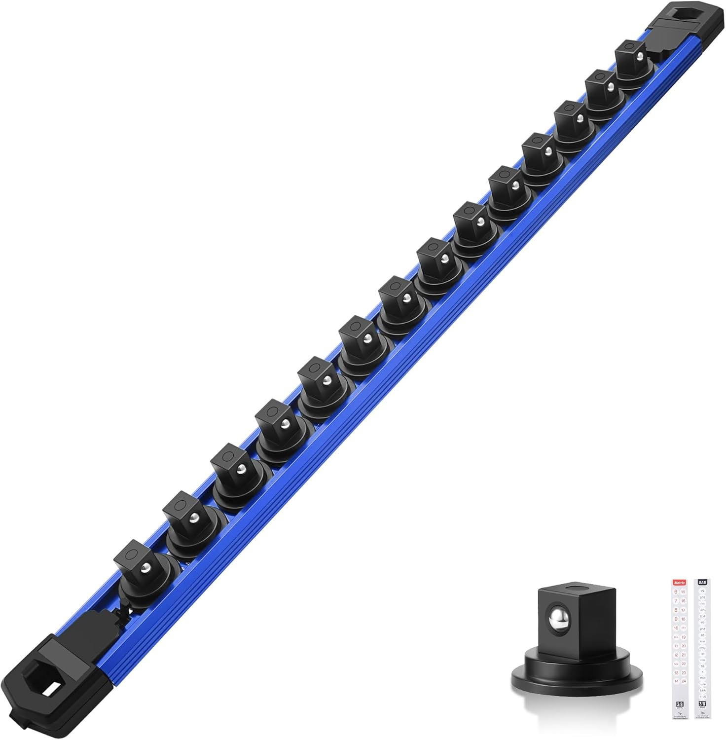 Magnetic Socket Organizer, 3/8″ Drive Aluminum Alloy Socket Rail