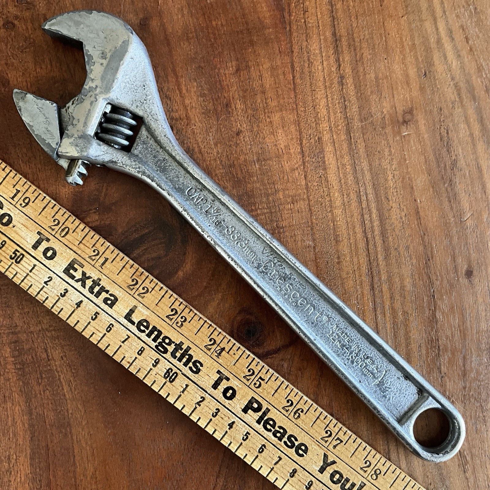 Crescent Brand 12” Adjustable Wrench Crestoloy 12in-300mm Vintage Made in USA