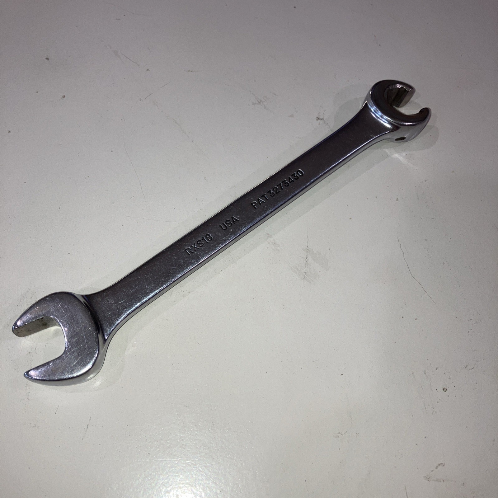 Snap-on Tools RXS18 9/16″ 6-Point SAE Open-End/ Flare Nut Wrench USA SHIPS FREE