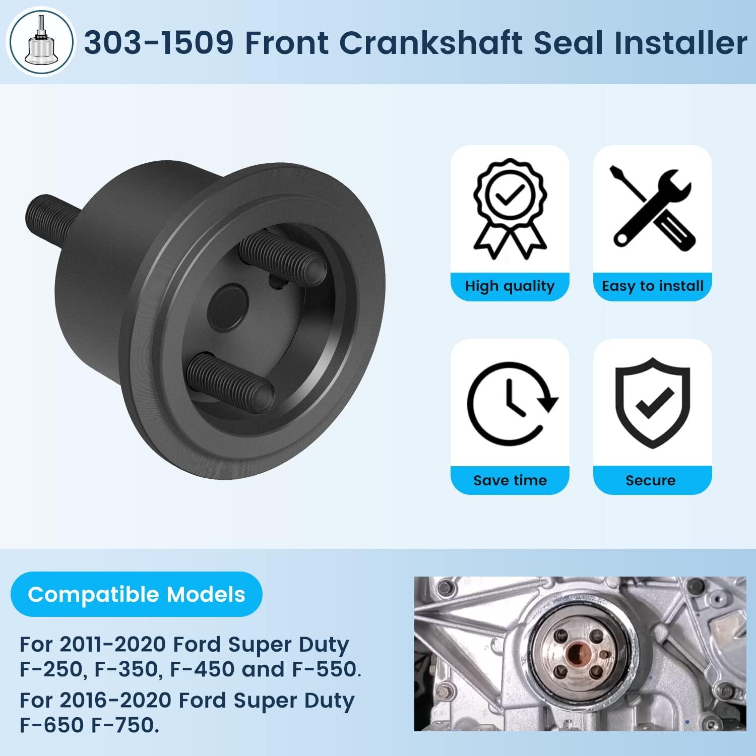 6.7L 303-1509 for Ford F-250/350 /450/550 Front Crankshaft Seal Installer Tool