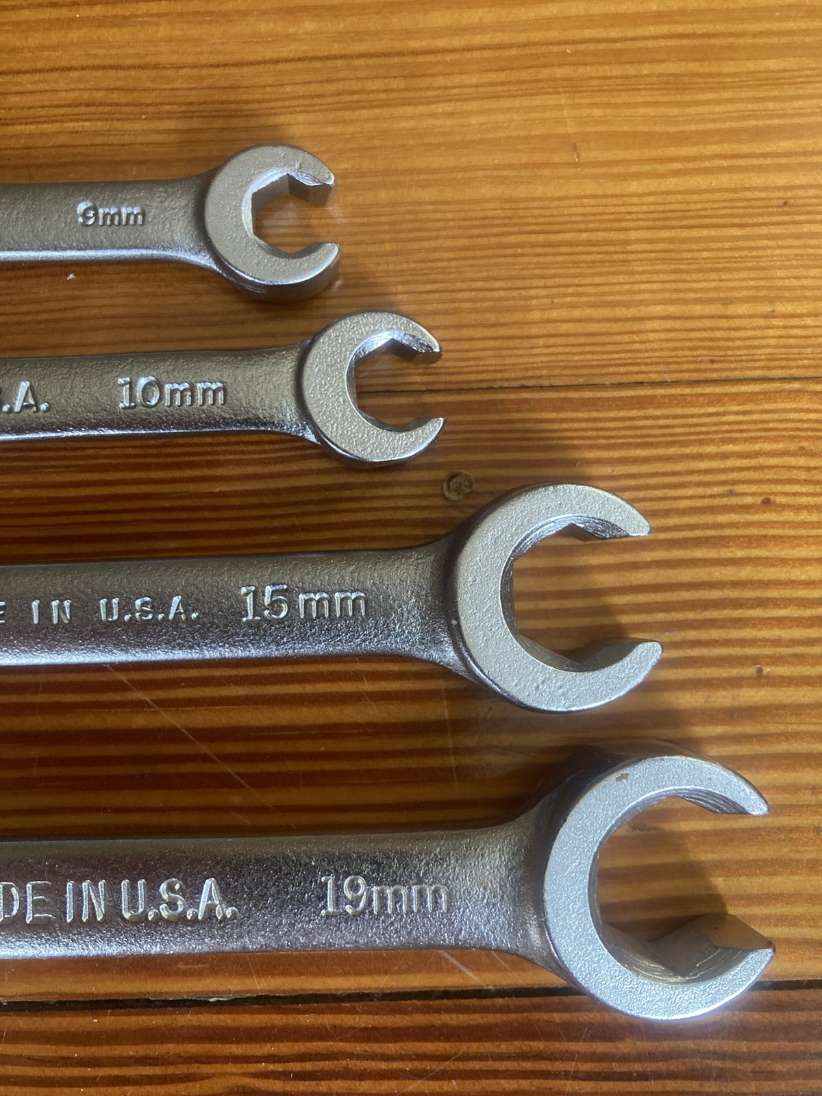Easco Flare Nut Wrench 4 Pc Set Metric Made In USA