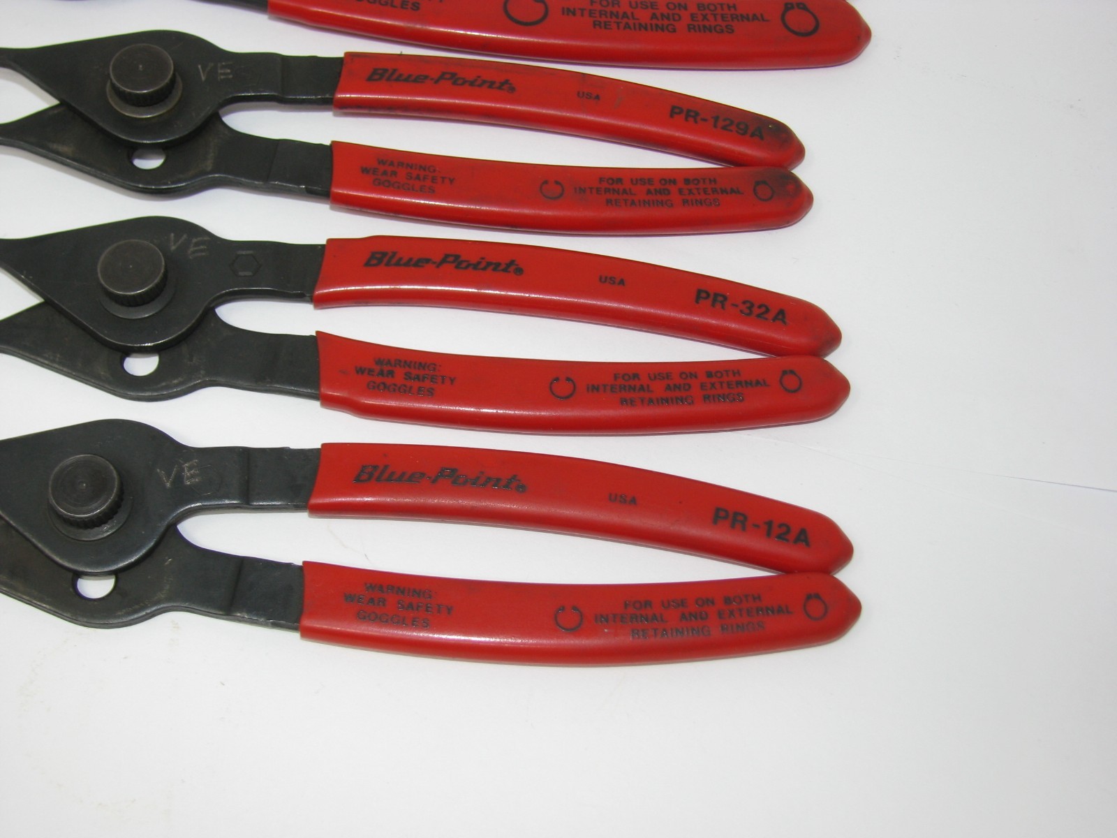 Blue-Point Snap Ring Retaining Plier Set PR-12A PR32A PR-129A PR-349A Adjustable