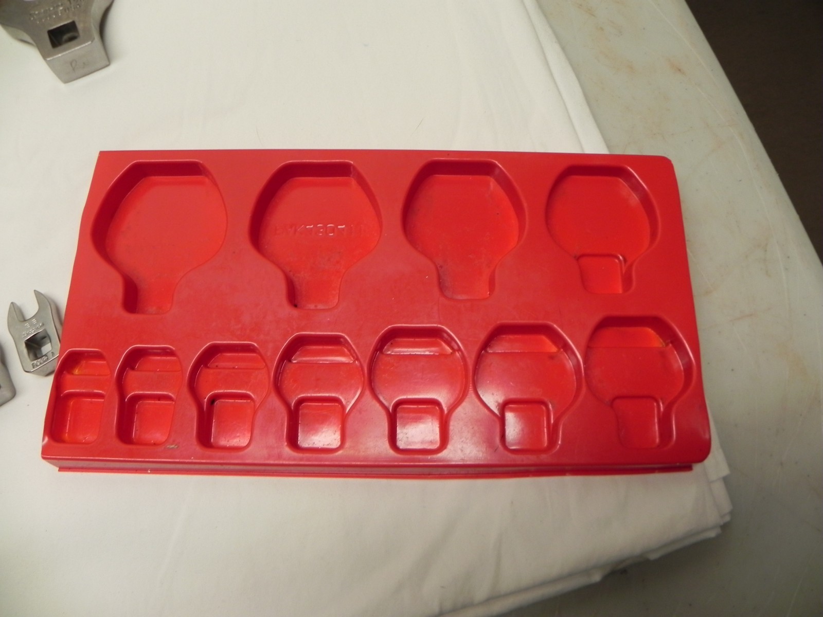 Snap-On 18 Pc 1/2» & 3/8» Dr SAE Open-End Crowfoot Wrench Set KRA40 Metal Box