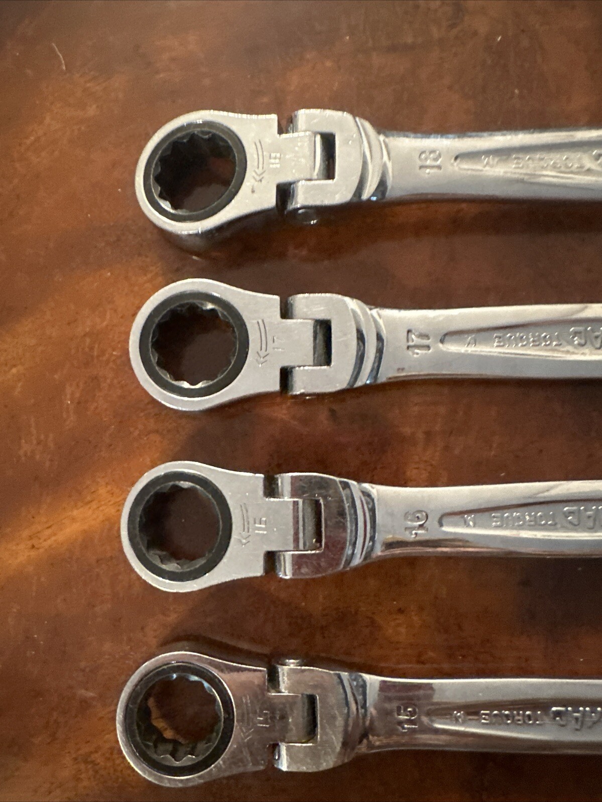 Mac Ratcheting Metric Wrenches MM407 6 Pieces 11 12 15 16 17 18