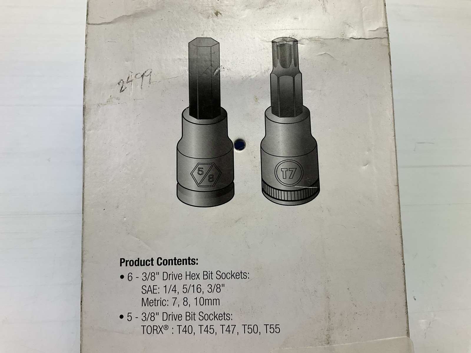 Teq Correct Pro TP88910 3/8″ Brake Caliper Torx Hex Driver Set 11pc Metric & SAE
