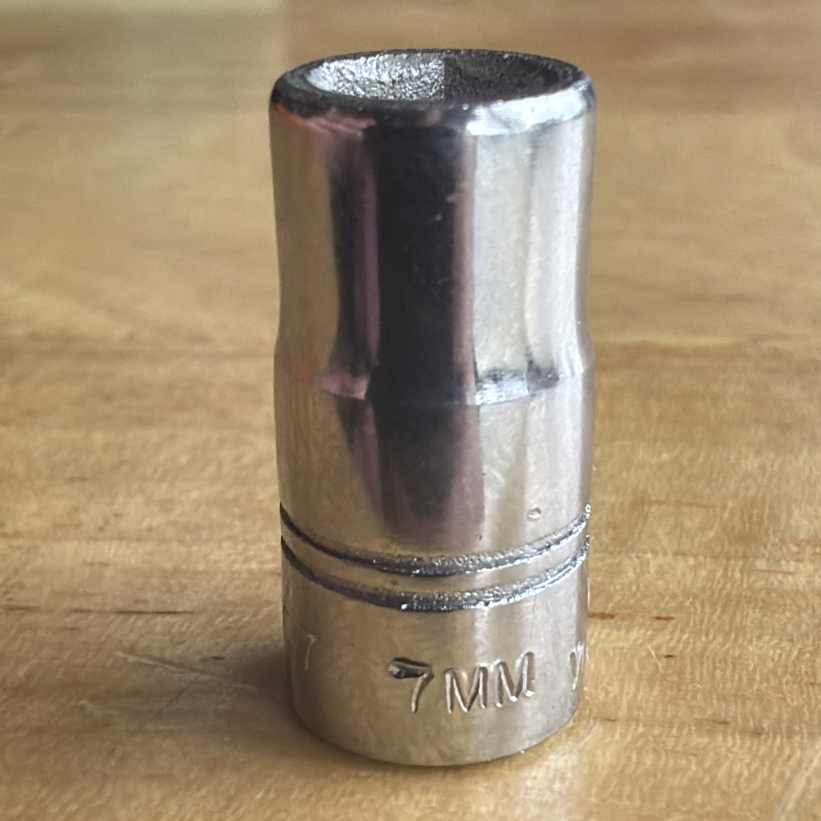 Vulcan x Williams Tools 7mm Shallow Socket 1/4″ Drive 6 Point MM-607 Vtg USA