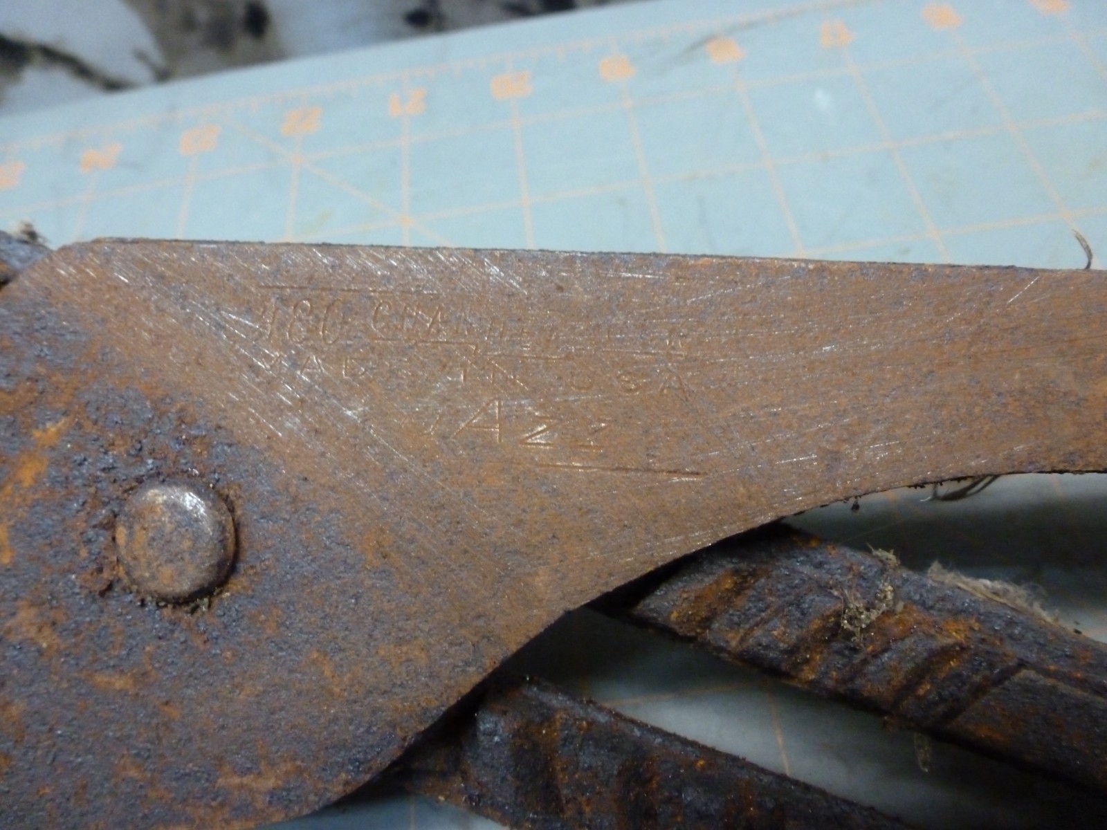 RUSTY! Channellock 480 20″ Huge Straight Jaw Tongue & Groove Pliers -USA MADE