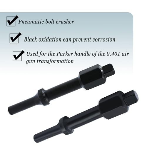 Pneumatic Bolt Breaker Set – 2-Piece Air Hammer Socket Adapter, 3/8″ & 1/2″