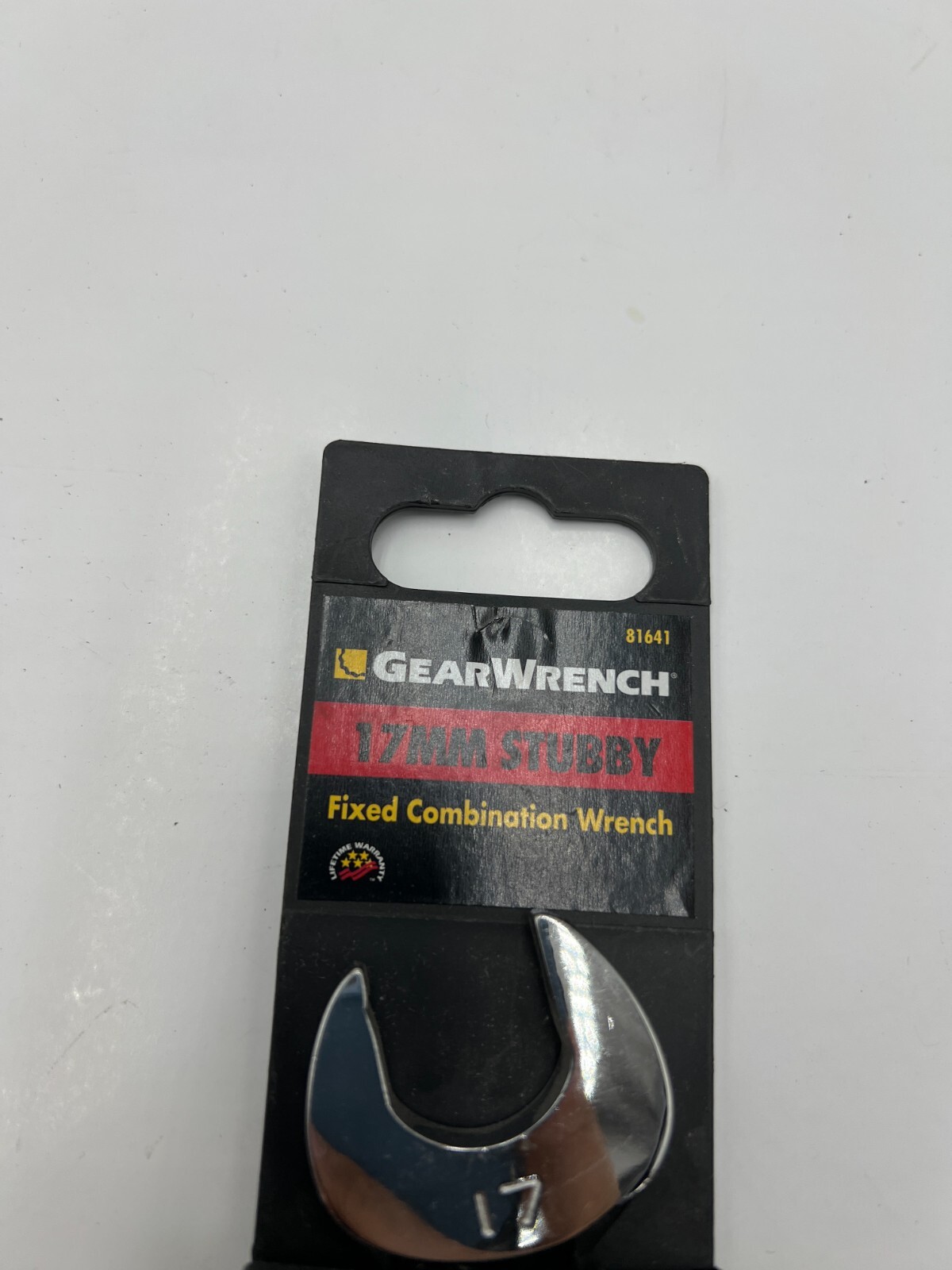 Gearwrench 81641 Stubby Combination Non-ratcheting Wrench 17mm Stubby