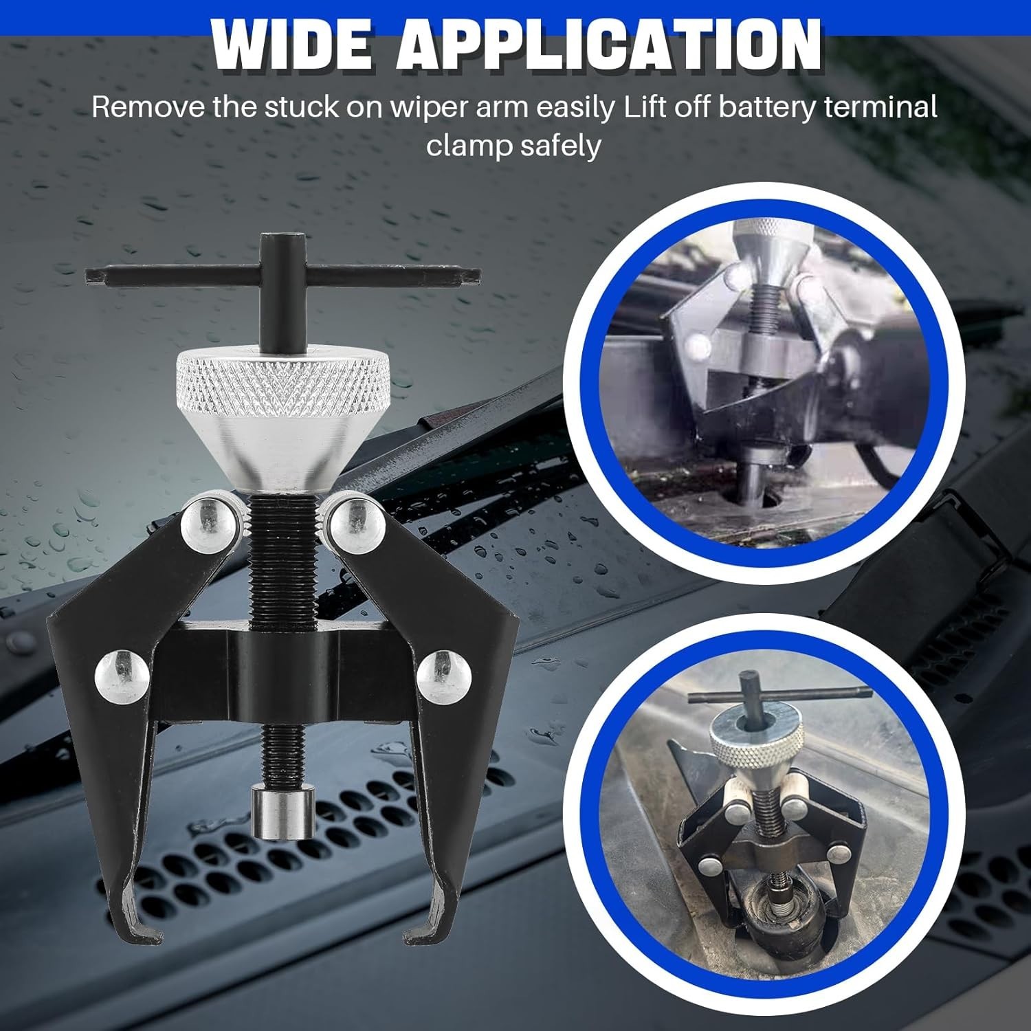 Efficient Wiper Arm & Battery Terminal Puller – 1/16″ to 1-1/16″ Jaw Opening