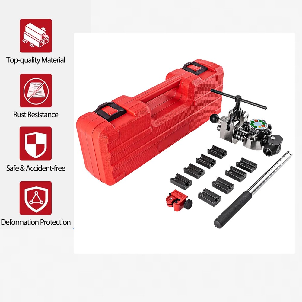 Brake Line and Tubing Flaring Tool 45 Degree Set – Single, Bubble, Double Flares