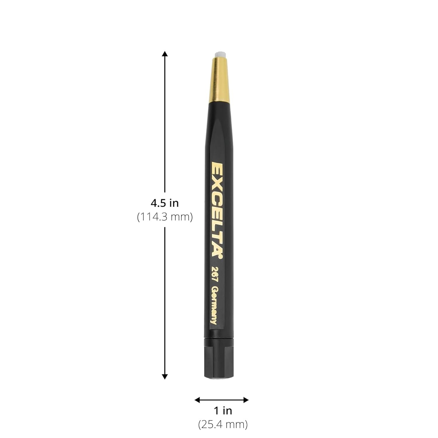 Excelta Fiberglass Scratch 4.75" Brush, Refillable,