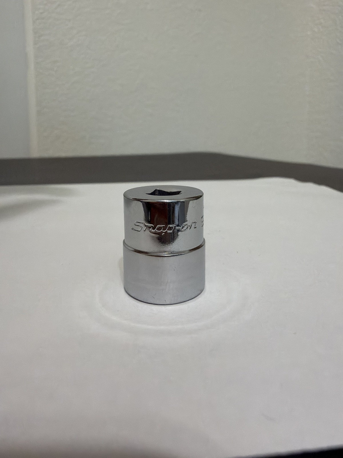SNAP ON 9/16″ TM18 1/4″ DRIVE SAE 6 POINT SHALLOW CHROME SOCKET TM 18 9/16 «