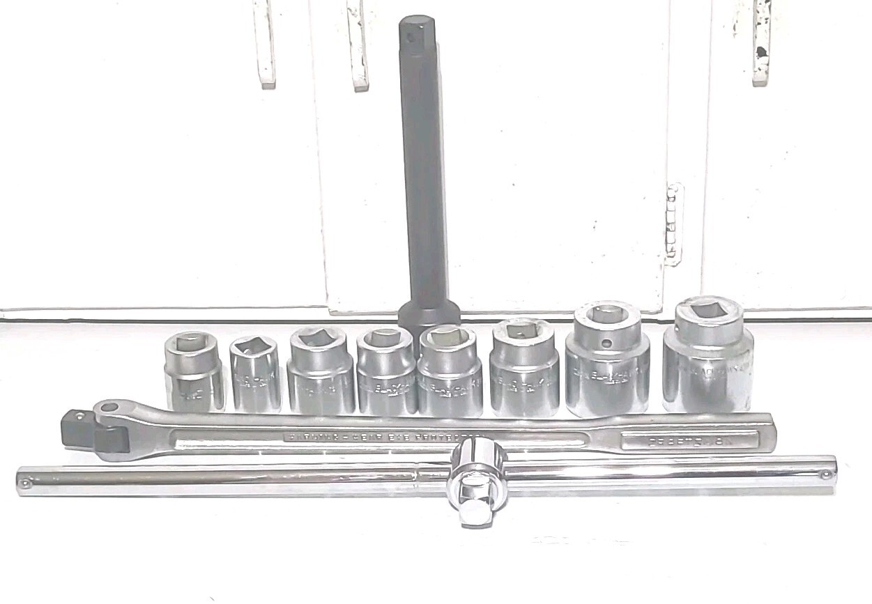 Proto Blackhawk, Craftsman, Stanley 3/4” Drive Sockets Extension Breaker Bar Lot