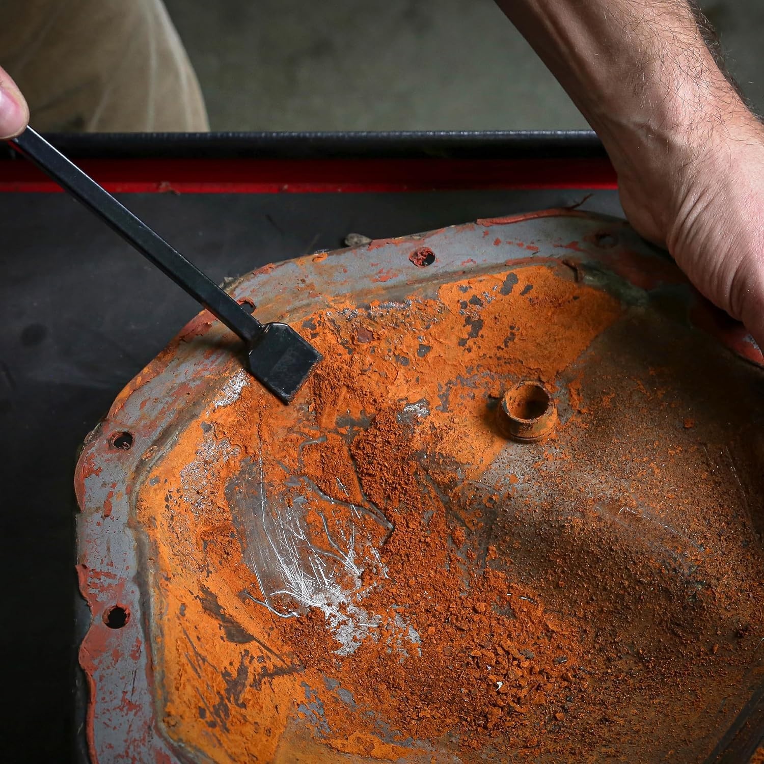 Ergonomic 10.5″ Automotive Gasket Scraper – Heat-Treated Steel for Durability