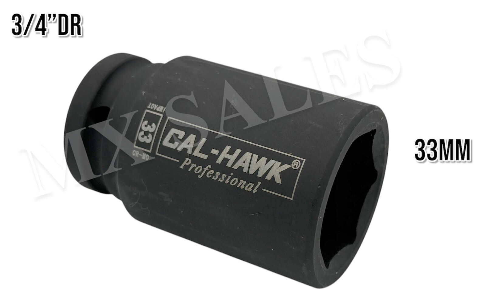 3/4″ Drive 33MM Deep Impact Socket 6 Point Socket CR-MO