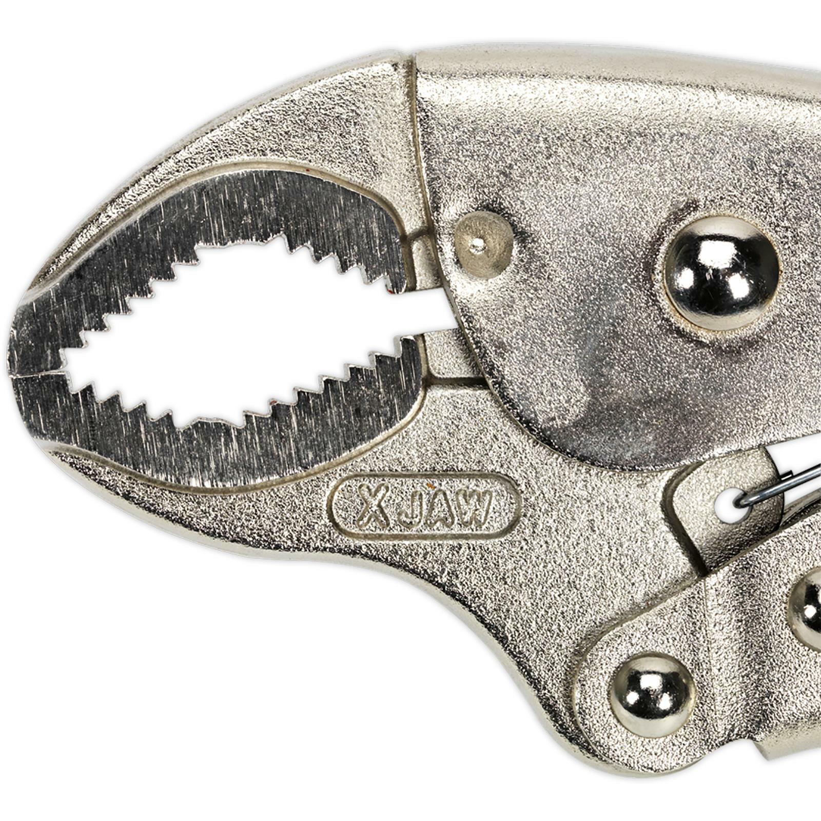 Sealey Premier Locking Pliers Mole Sure Grips 220mm Xtreme Grip Quick Release