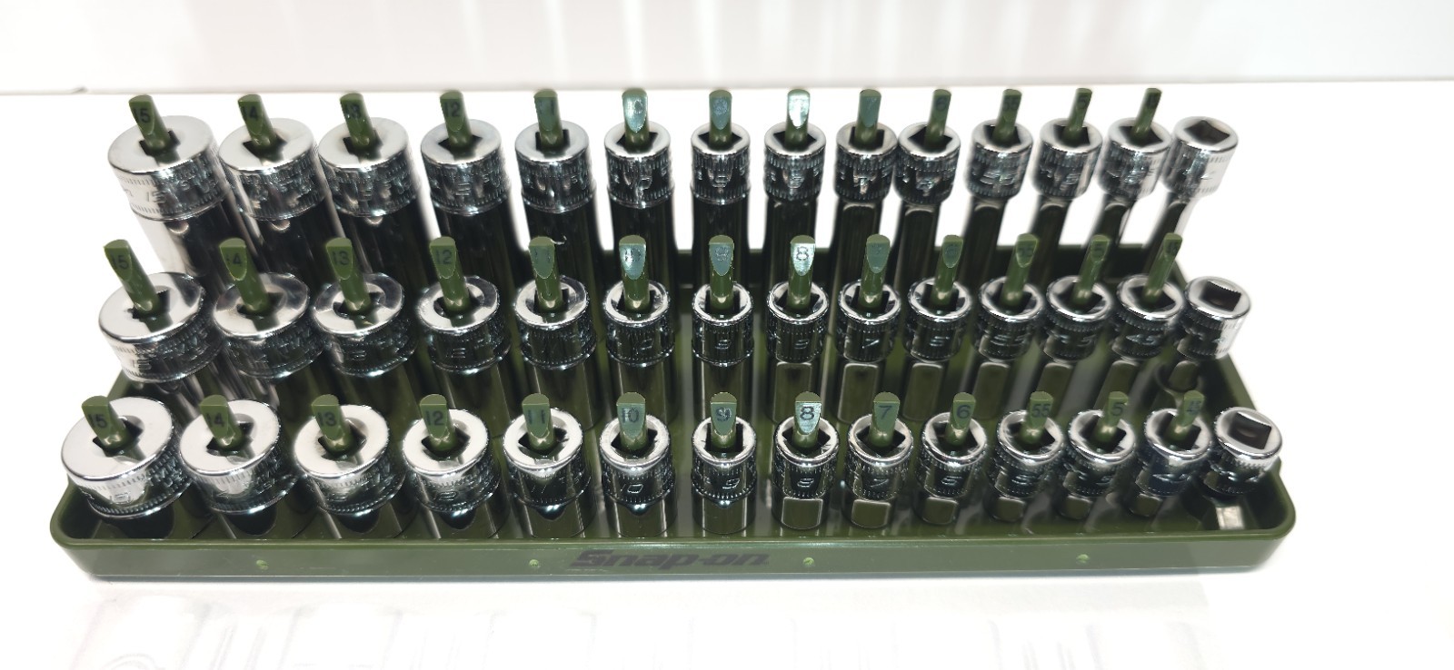 Snap-on Tools 42pc 1/4 Drive Metric 6pt Shallow, Semi-deep, & Deep WITH ADD-ONS